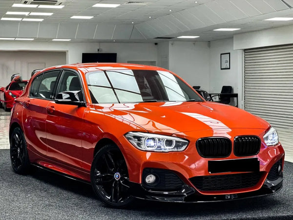 XVIP calandre de course de calandre de pare-chocs avant pour BMW série 1 F20 F21 2015-2019 Grilles noires brillantes à Double
