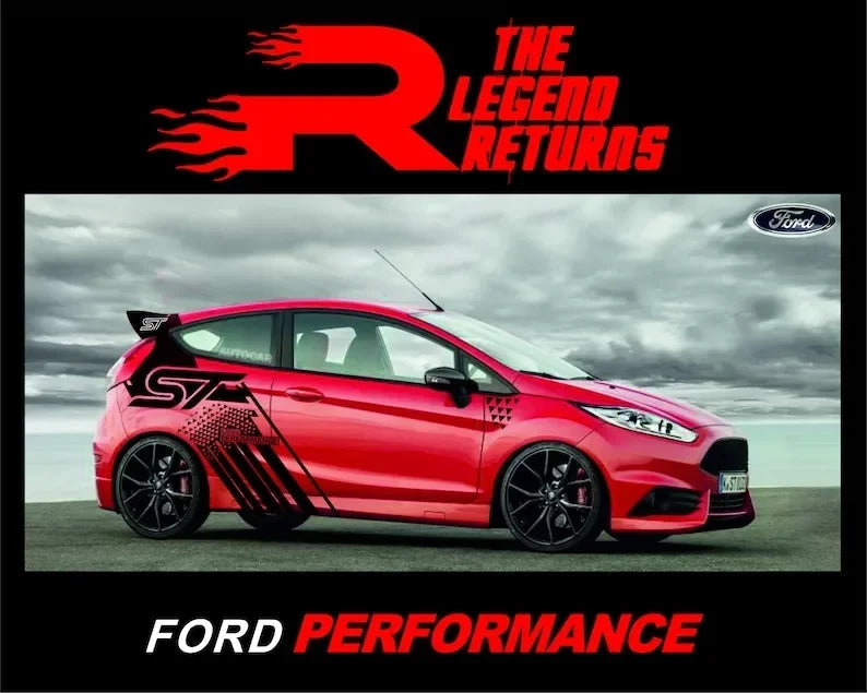 Kit Déco Vinyle Intégral Ford Fiesta ST – Style Ford Performance – Carrosserie & style | OURANE.COM