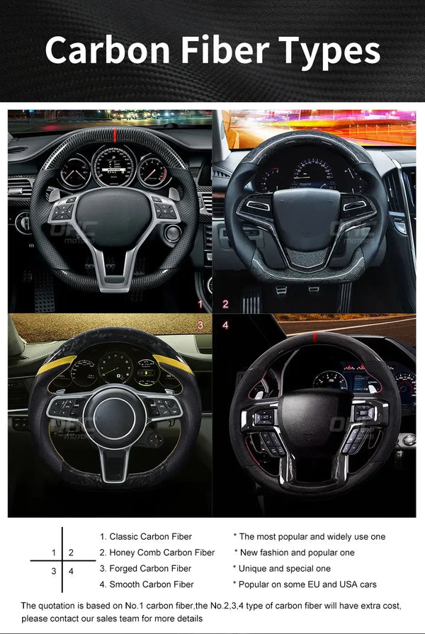 Volant en fibre de carbone LED compatible avec Mercedes-Benz AMG 2019+ avec commande mobile