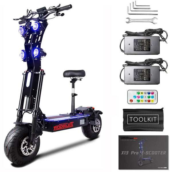 Trottinette électrique TOURSOR X13 avec selle — vue 8