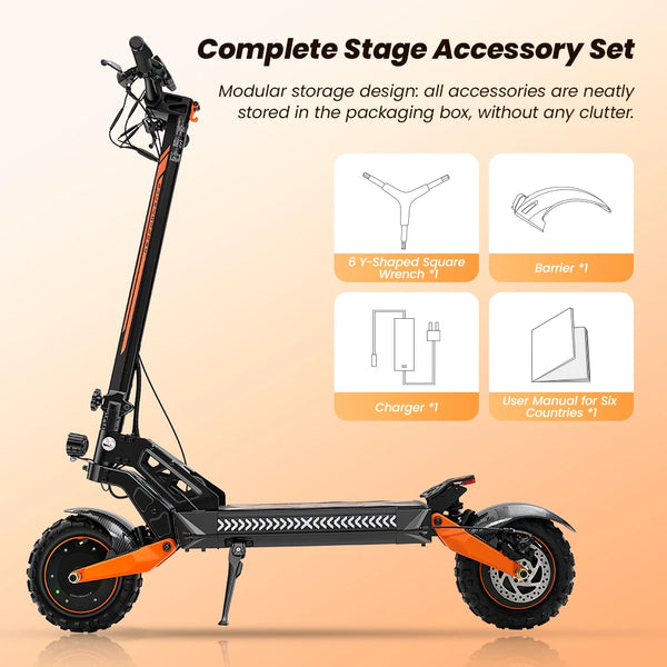 Trottinette électrique IScooter W12 3000W, double moteur, batterie lithium 52V25Ah, compatible avec application, vitesse maxi
