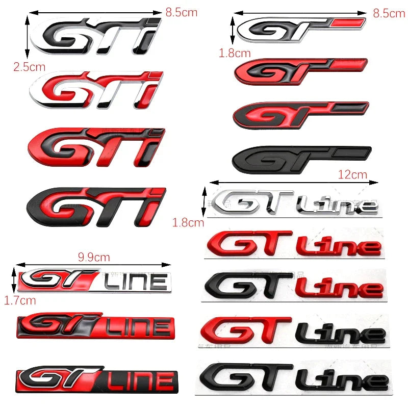 Emblème Métal GTI / GT / GT Line pour Peugeot – Carrosserie & style | OURANE.COM
