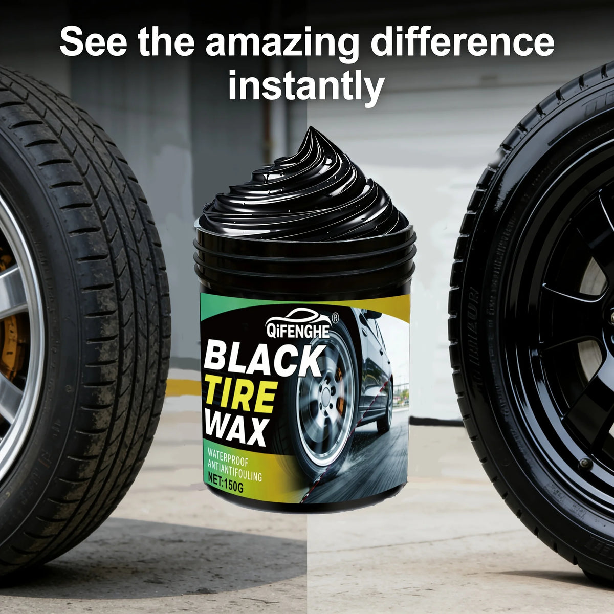 Cire Noire Rénovatrice pour Pneus avec Éponge – Roues & freinage | OURANE.COM