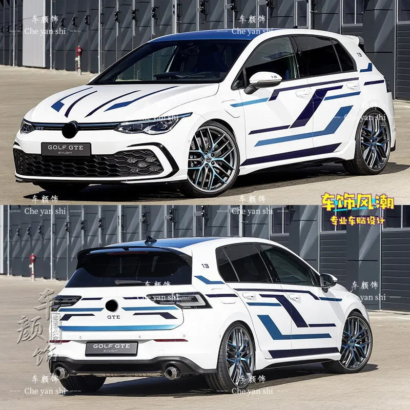 Autocollants de carrosserie sport pour Volkswagen Golf 6, 7 et 8 GTI — vue 17
