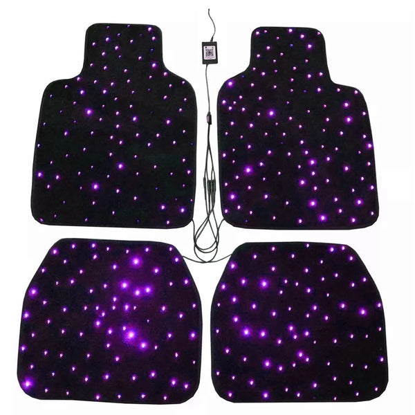 Lot de 4 tapis LED à effet ciel étoilé — vue 10