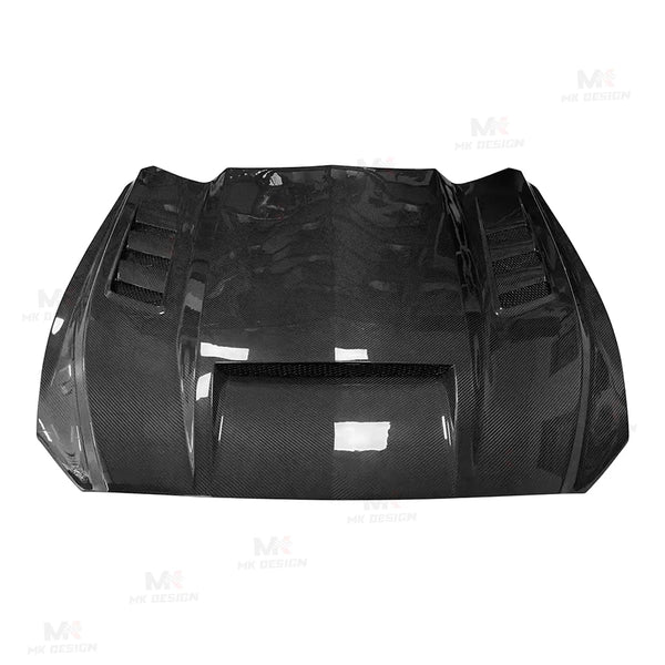 Capot carbone style TF Ford Mustang, 2015–2017 — vue 3
