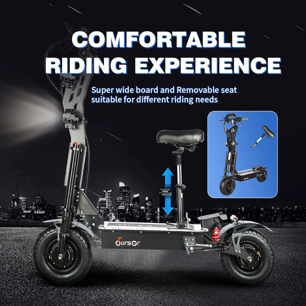 Trottinette électrique TOURSOR X13 avec selle — vue 5
