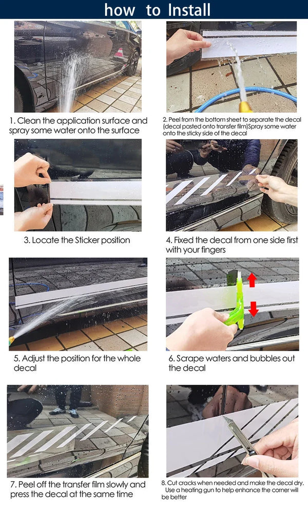 Autocollant graphique de course à rayures pour porte latérale de voiture, autocollant pour Renault Megane 2 3 4 RS Grandtoure