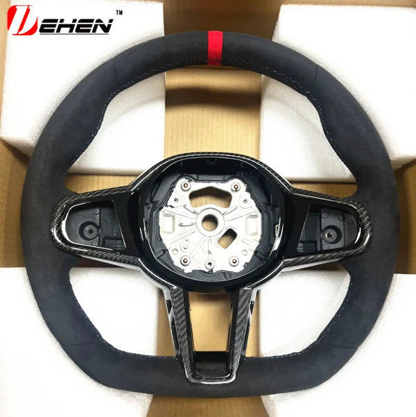 Volant de voiture en cuir amélioré pour BMW Série 3 4 5 G01 G02 G05 G20 G80 G82 G22 G26 G30 G32 G87 F90 F95 Accessoires autom
