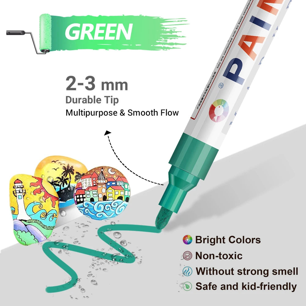 Stylo Peinture Coloré Étanche pour Pneus et Jantes – Roues & freinage | OURANE.COM
