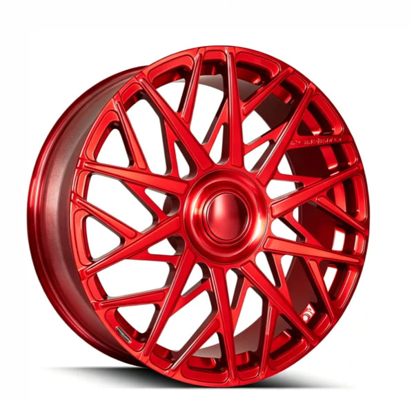 Jantes en alliage forgé sur mesure, noires, 19-22 pouces, jantes en alliage à rayons multiples pour Audi, Genesis, Volkswagen