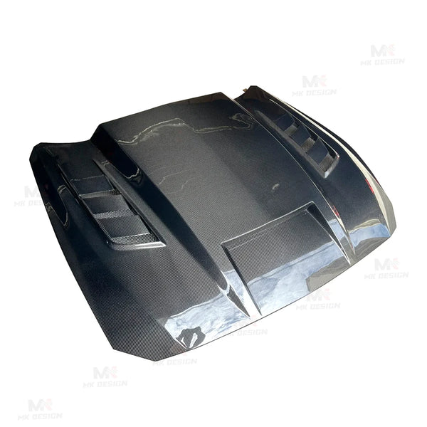 Capot carbone style TF Ford Mustang, 2015–2017 — vue 2