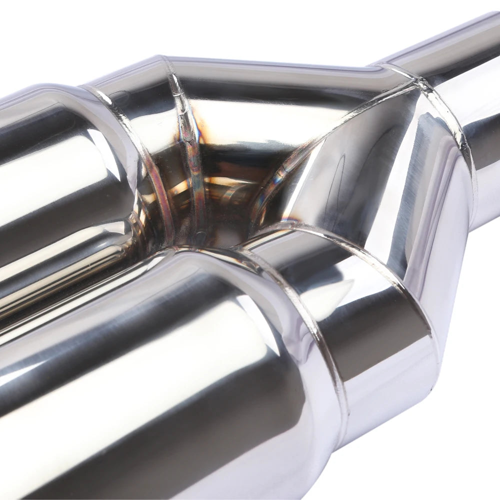 Embout d’Échappement Universel Inox Double Sortie 63–76 mm – Échappement auto OURANE.COM