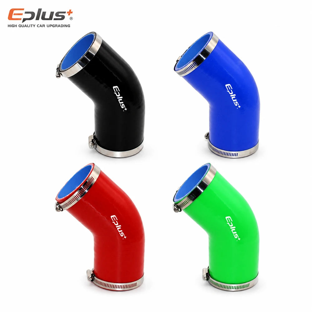 Durite Silicone Renforcée 45° pour Turbo et Intercooler – Bleue – Admission & performance | OURANE.COM