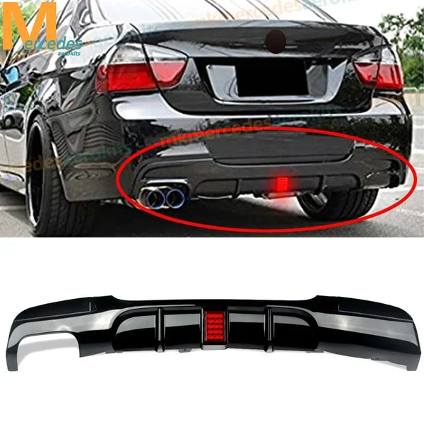 Diffuseur arrière LED BMW E90/E91, pare-chocs M Tech — vue 3