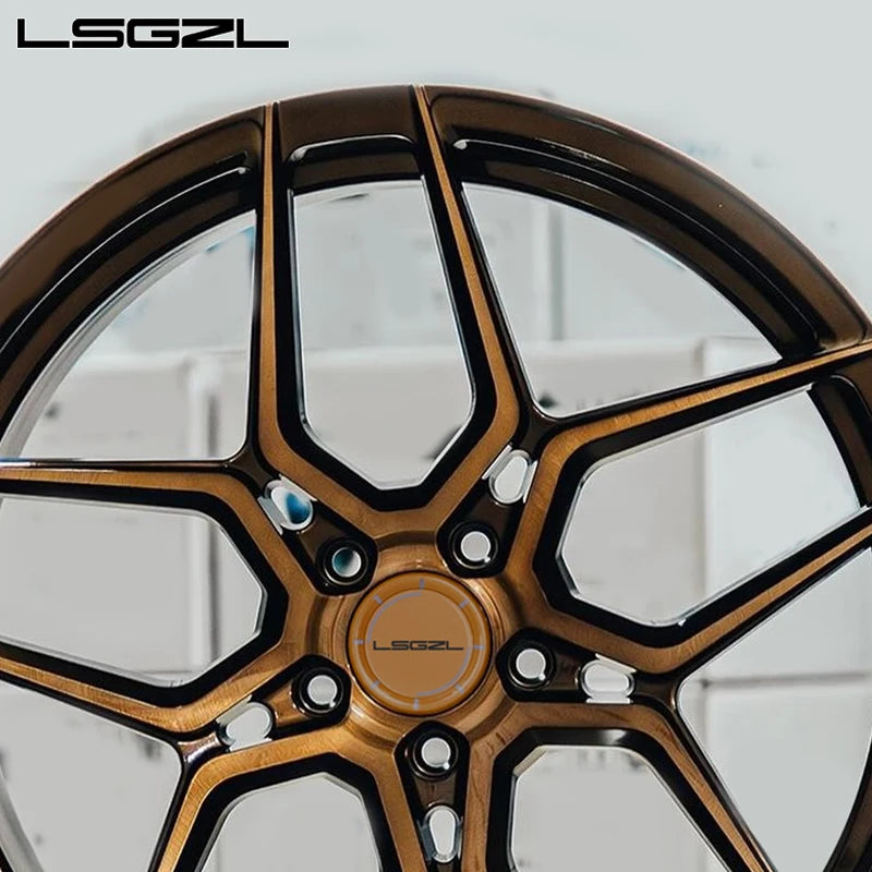 Jantes Forgées Monobloc Bronze Brossé BMW/Ferrari/Audi 5x120/5x130/5x114.3 – 16 à 26 Pouces – Jantes & Roues | OURANE.COM