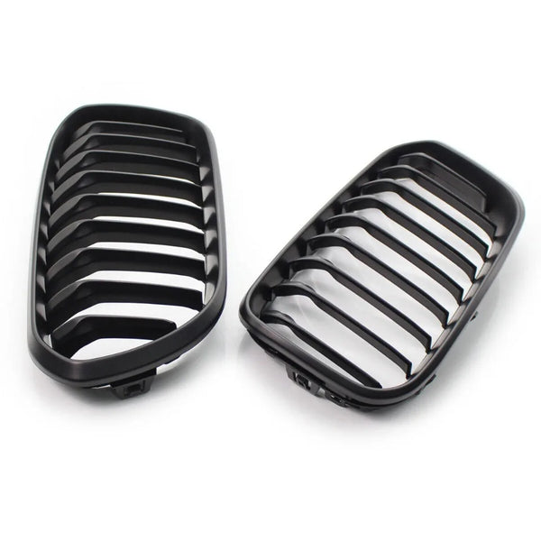 XVIP calandre de course de calandre de pare-chocs avant pour BMW série 1 F20 F21 2015-2019 Grilles noires brillantes à Double