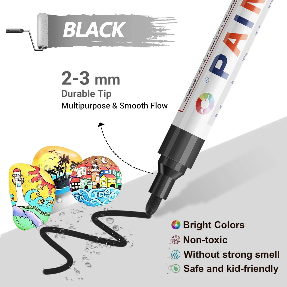 Stylo Peinture Coloré Étanche pour Pneus et Jantes – Roues & freinage | OURANE.COM