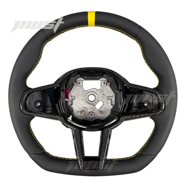 Volant LED personnalisé en Fiber de carbone pour BMW série G LCI, série 2 3 4 5 6 7 8 X3 X4 X5 G20 G30 M3 M4 M5 M8 Z4 20