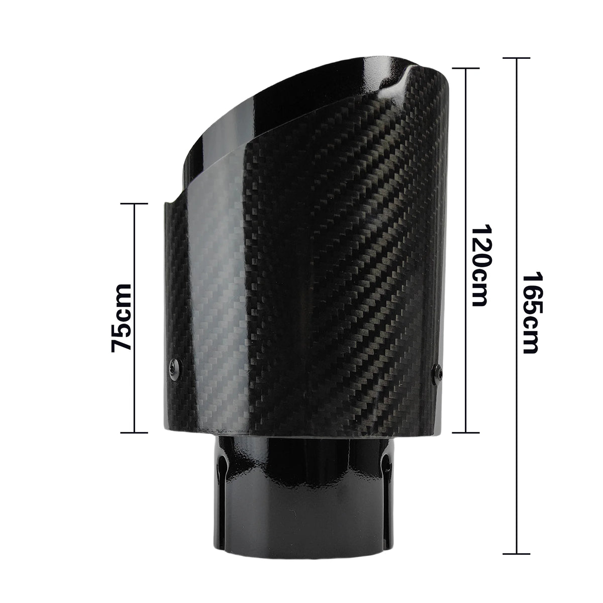Embout d'Échappement Carbone – Silencieux Inox Brillant — vue 6