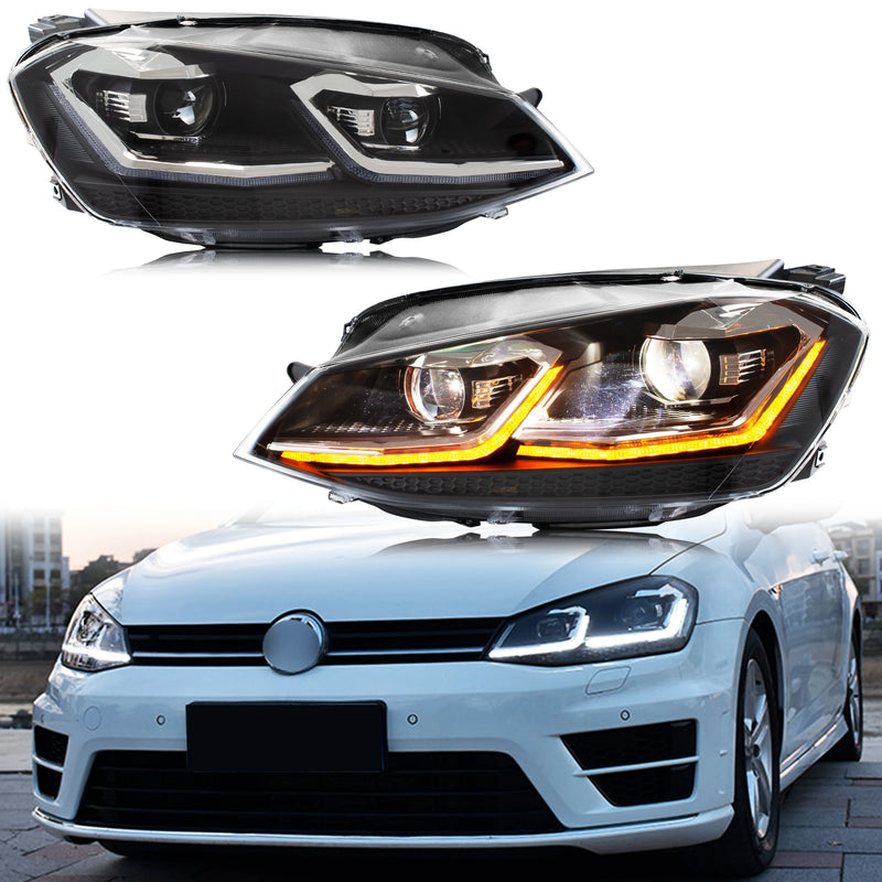 Phares LED Homologués E-Mark pour Golf 7 TSI/TDI 2013–2017 – Éclairage LED | OURANE.COM