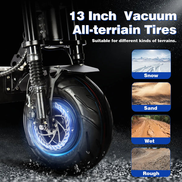 Trottinette électrique TOURSOR X13 avec selle — vue 6