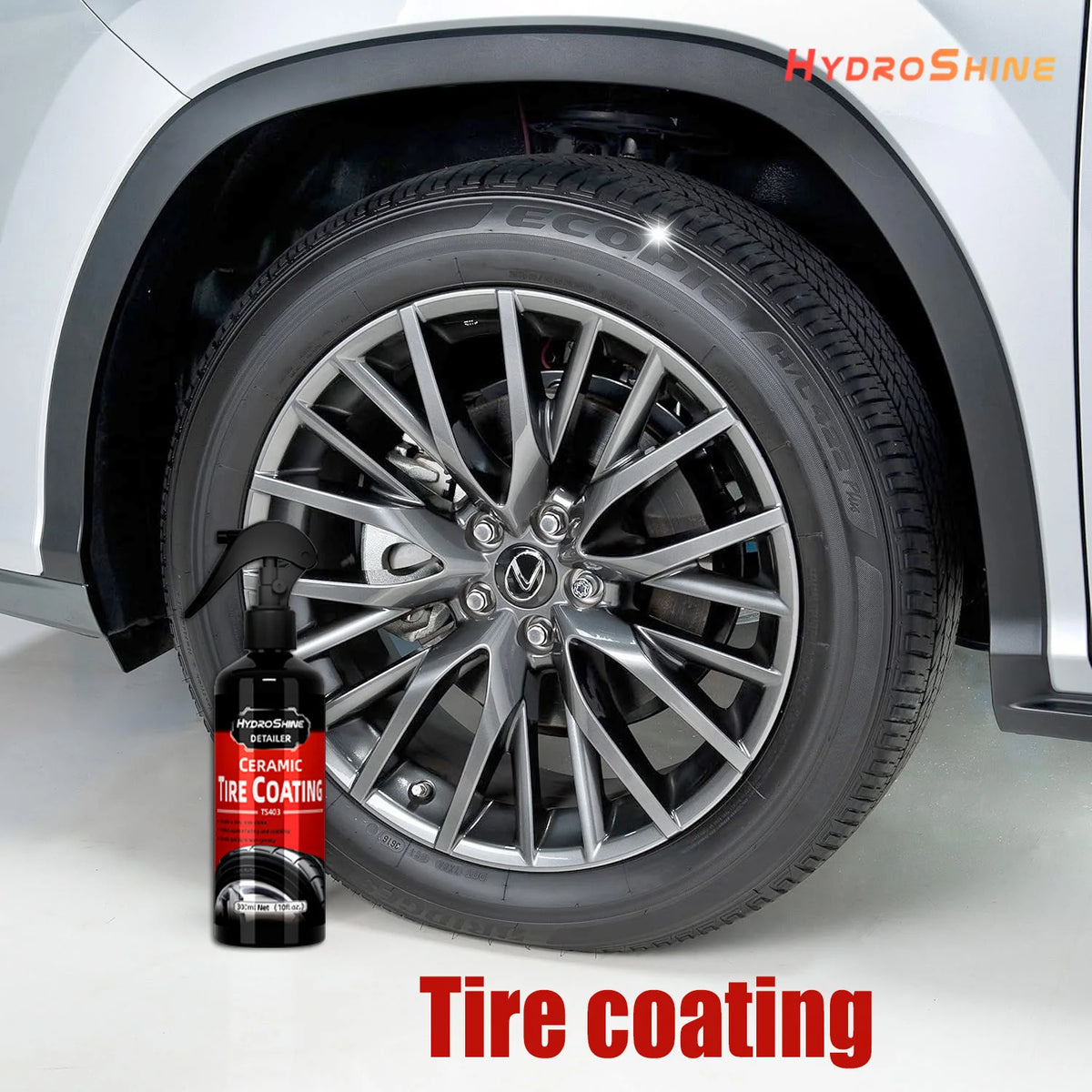 Spray Céramique Hydrophobe Brillant pour Pneus et Plastiques – Roues & freinage | OURANE.COM