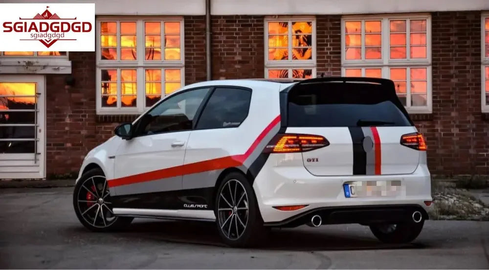 Autocollants extérieurs en vinyle pour Volkswagen Golf 6, 7, 8 GTI et Polo — vue 6