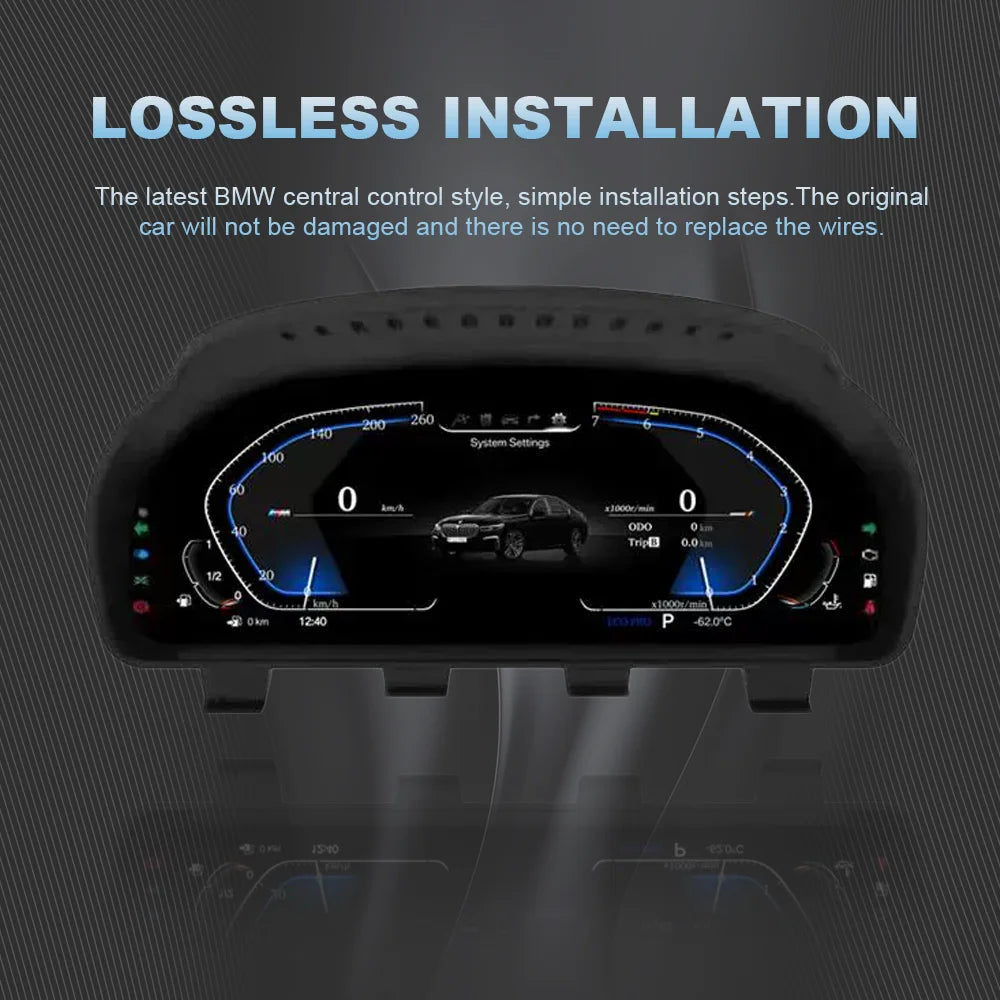 2026 Digital Instrument Dashboard Cluster Pour BMW 1 2 3 4 5 6 7 Series X1 X2 X3 X4 Speedometer Instrument Panel F10 E90 E60