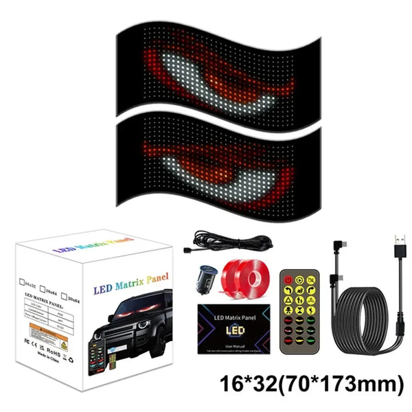 Panneau LED Devil Eyes Programmable – Bluetooth & Effet Défilant – Version 2 — OURANE