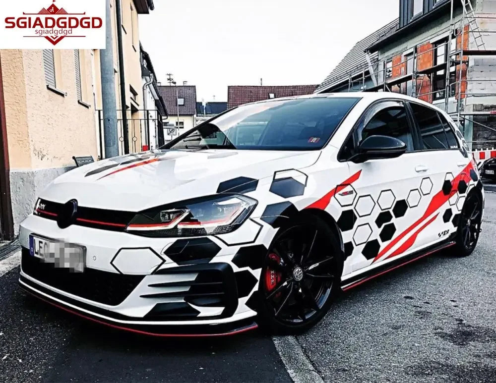 Autocollants extérieurs en vinyle pour Volkswagen Golf 6, 7, 8 GTI et Polo — vue 2
