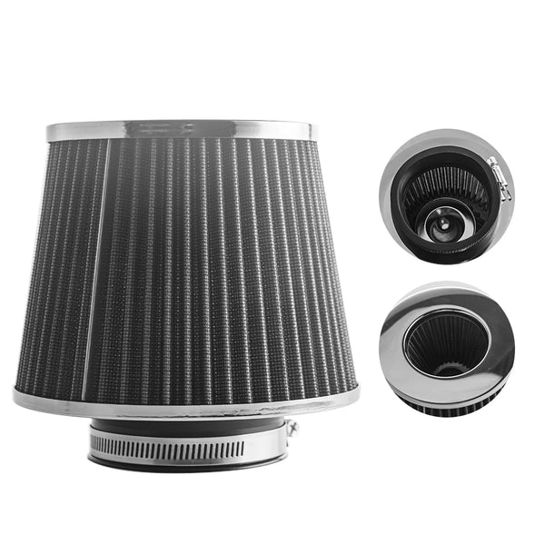 Filtre d'admission d'air froid à haut débit, 76MM, 3 pouces, kit d'induction universel, accessoires de voiture, filtres à Air