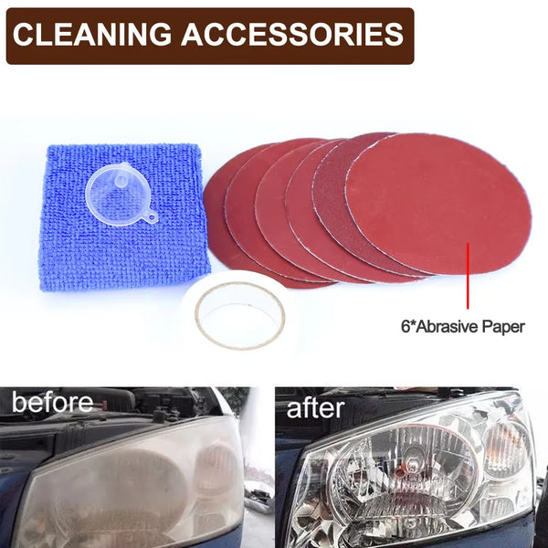 Kit rénovation phares avec liquide 200 ml — vue 3