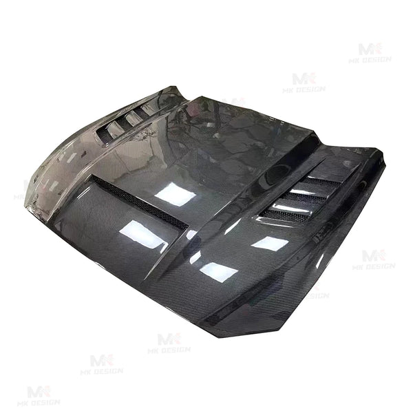 Kits de carrosserie de capot avant en Fiber de carbone pour Ford Mustang 2015 - 2017, mise à niveau de capot de moteur avant