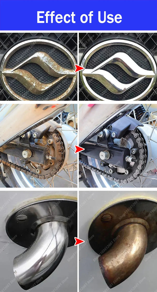 Décapant de rouille multifonctionnel pour voiture, utilisé pour éliminer la rouille, offrant une protection de surface sur le