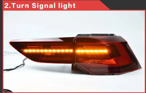 1 paire de feux arrière LED complets pour VW Golf 8 MK8 hayon 2021-2023, feu arrière dynamique séquentiel, clignotant ambre,