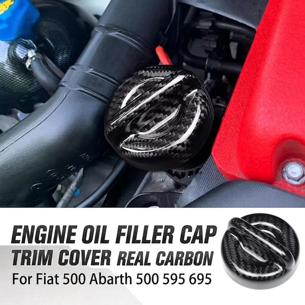 Kit bouchons carbone sec Fiat 500 Abarth 595/695