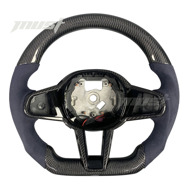 Volant LED personnalisé en Fiber de carbone pour BMW série G LCI, série 2 3 4 5 6 7 8 X3 X4 X5 G20 G30 M3 M4 M5 M8 Z4 20