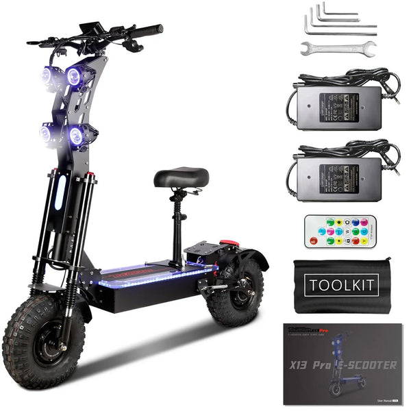 Trottinette électrique TOURSOR X13 avec selle — vue 7