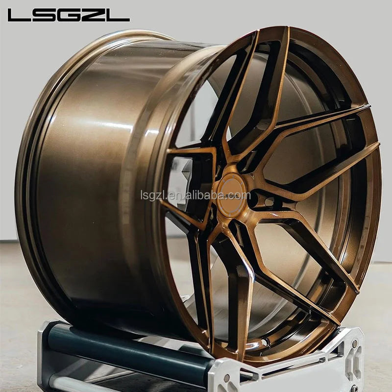 Jantes Forgées Monobloc Bronze Brossé BMW/Ferrari/Audi 5x120/5x130/5x114.3 – 16 à 26 Pouces – Jantes & Roues | OURANE.COM
