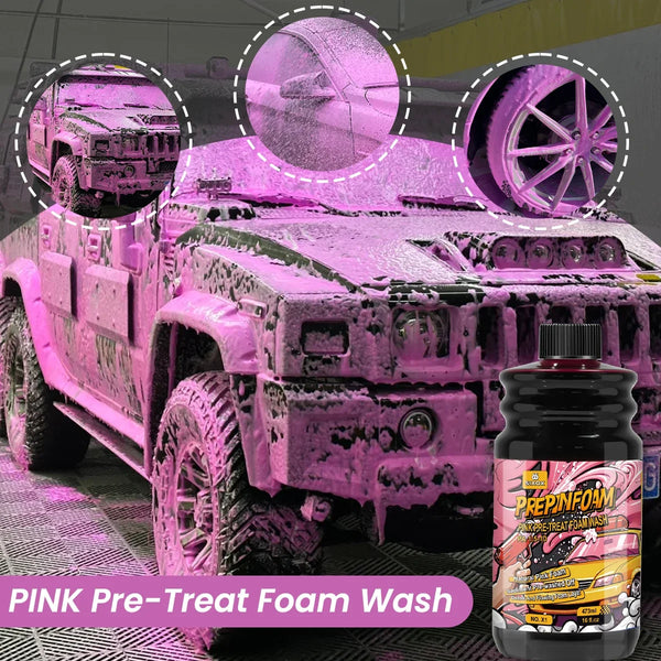 Shampoing de lavage de voiture en mousse magique rose, sédiments à haute Concentration, pré-lavé, savon de lavage de voiture,