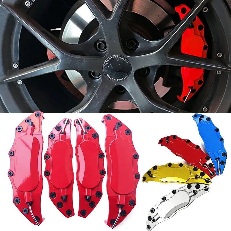 Lot de 4 Caches d’Étriers Métalliques Anti-Poussière – Roues & freinage | OURANE.COM