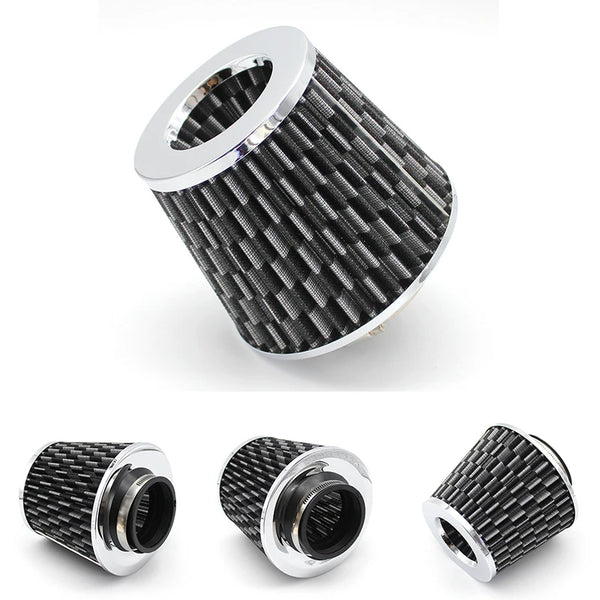 Kit de filtre à air froid à haut débit universel 76 mm (3 pouces) pour voiture modifiée, avec tuyau d'admission en aluminium,