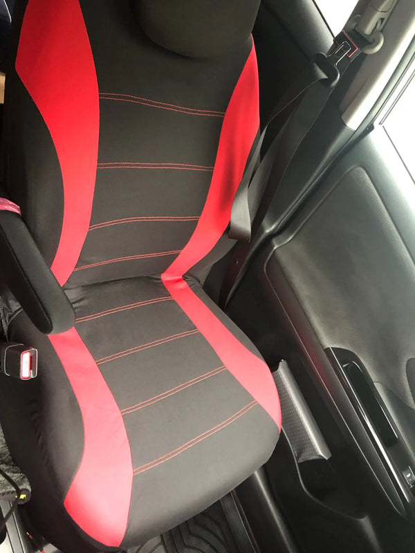 Housse de siège de voiture en tissu Polyester, pièces automobiles, ensemble de 2 / 4 / 9 pièces, coussin de siège de voiture