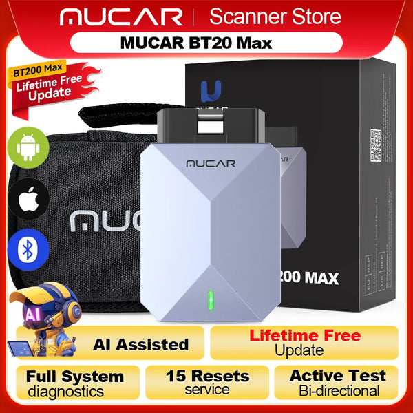 Valise diagnostic MUCAR BT200 Max - Bluetooth CAN FD, à vie — vue 1
