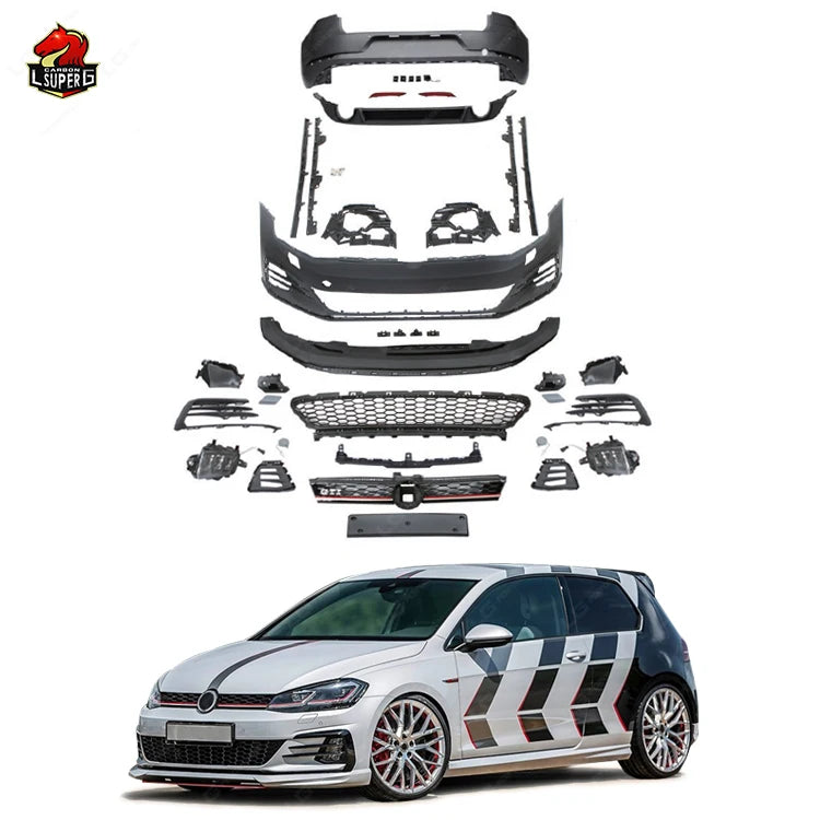 Kit carrosserie en PP style GTI 7.5 pour Volkswagen Golf 7