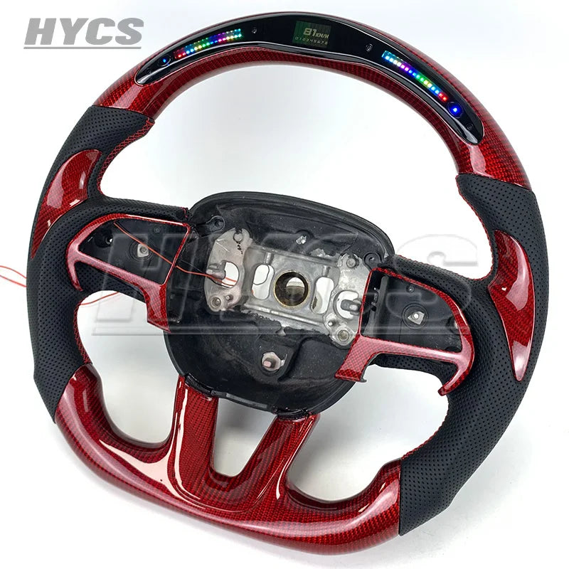 Volant sport en fibre de carbone pour Dodge Charger 2014-2024, forme F1