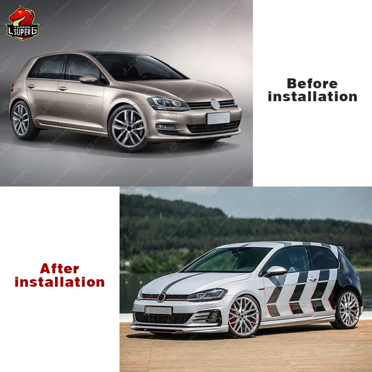 Kit carrosserie en PP style GTI 7.5 pour Volkswagen Golf 7