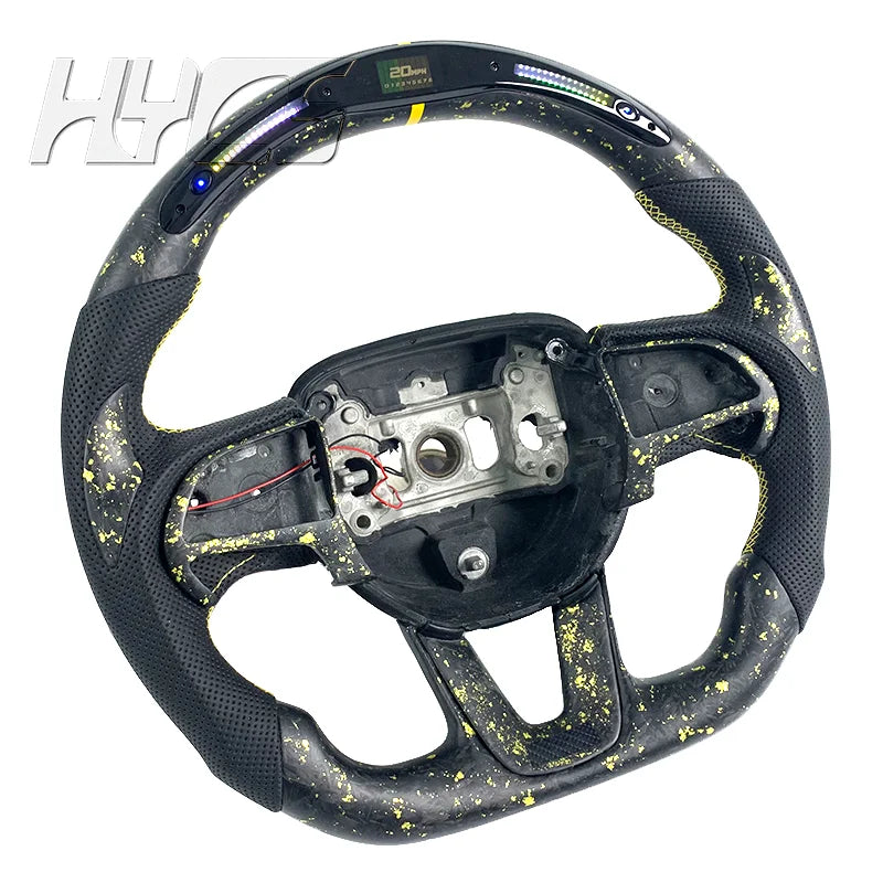 Volant sport en fibre de carbone pour Dodge Charger 2014-2024, forme F1