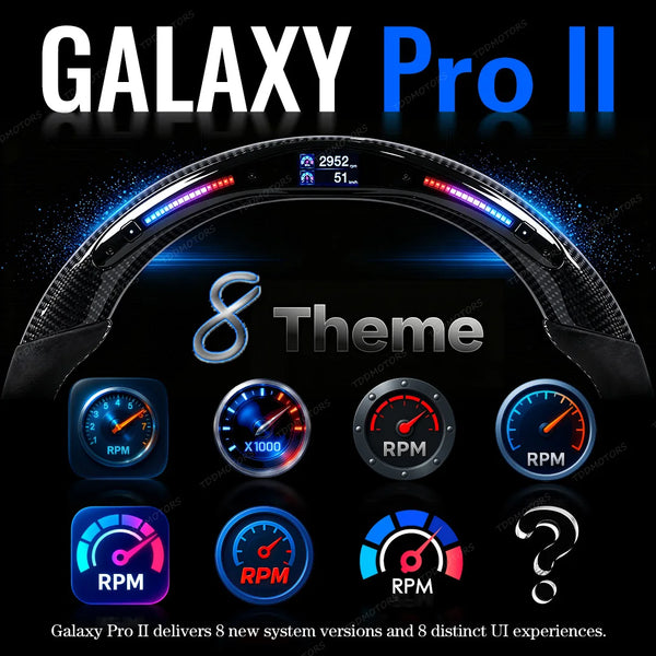 Volant LED TDD Galaxy Pro II pour BMW CS M3 G20 G21 G80 M4 G22 G23 G82 G83 M5 G30 F90 X3 / X4 G01 G02 avec icônes dynami